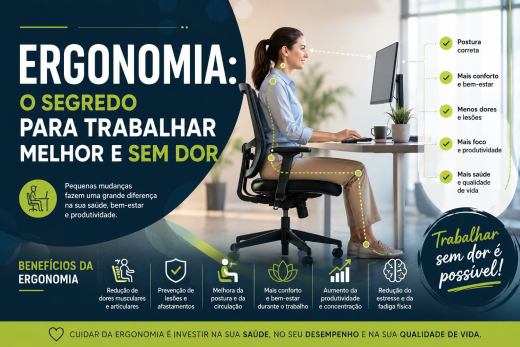 Ergonomia: O Segredo Para Trabalhar Melhor e Sem Dor